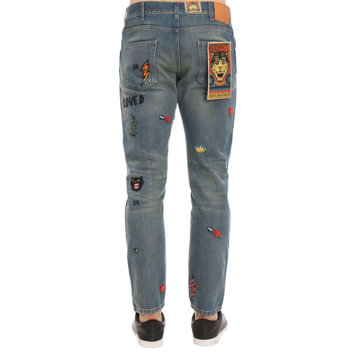 gucci jeans mens for sale