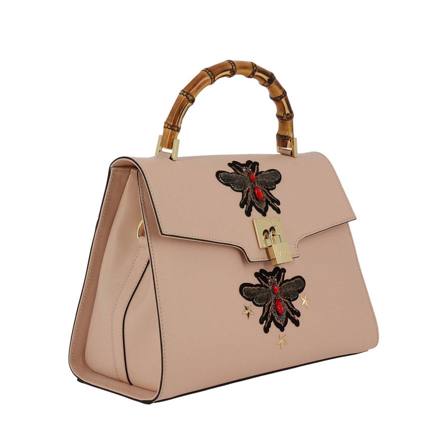V73 Leather Handbag Shoulder Bag Women in Pink - Lyst