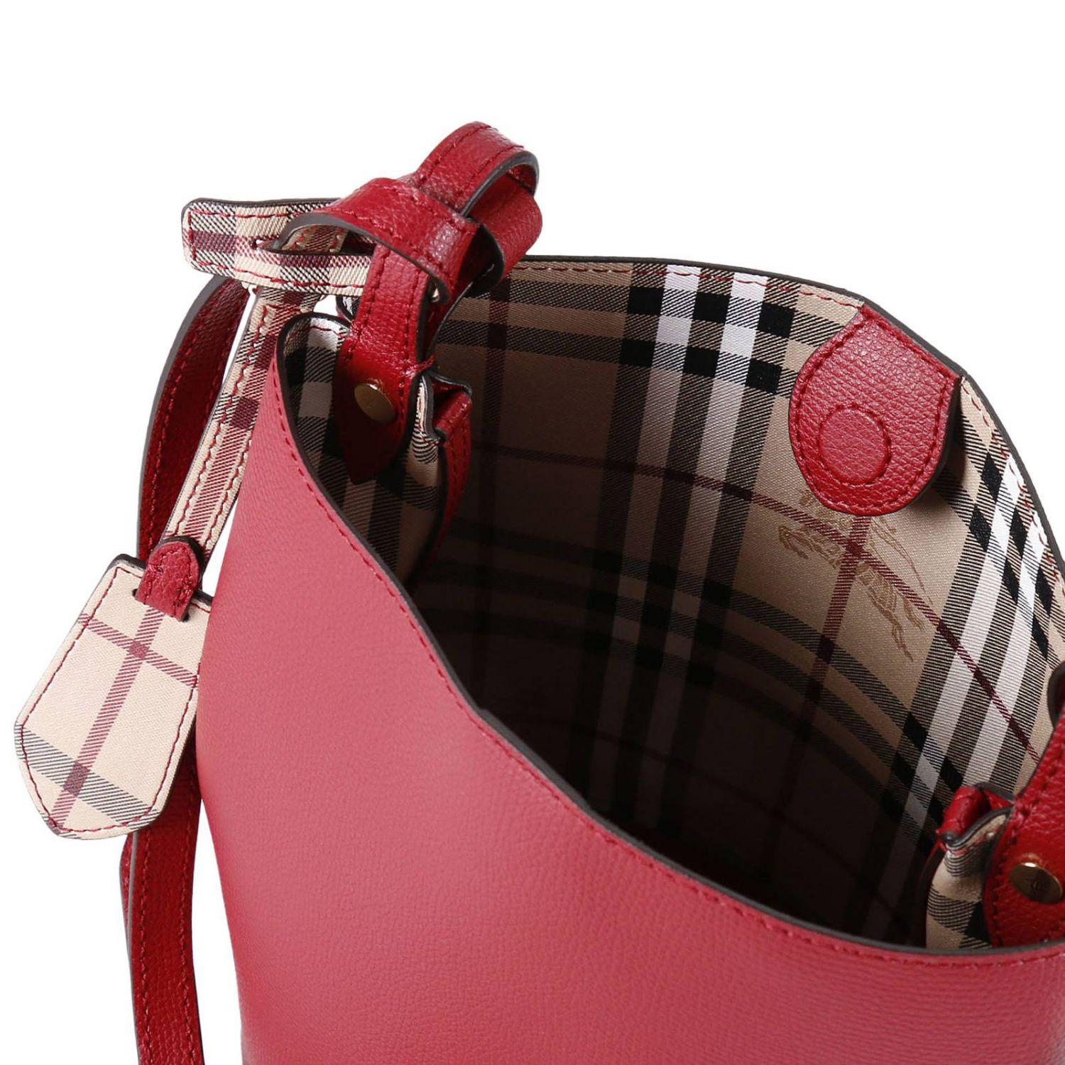 red plaid burberry purse