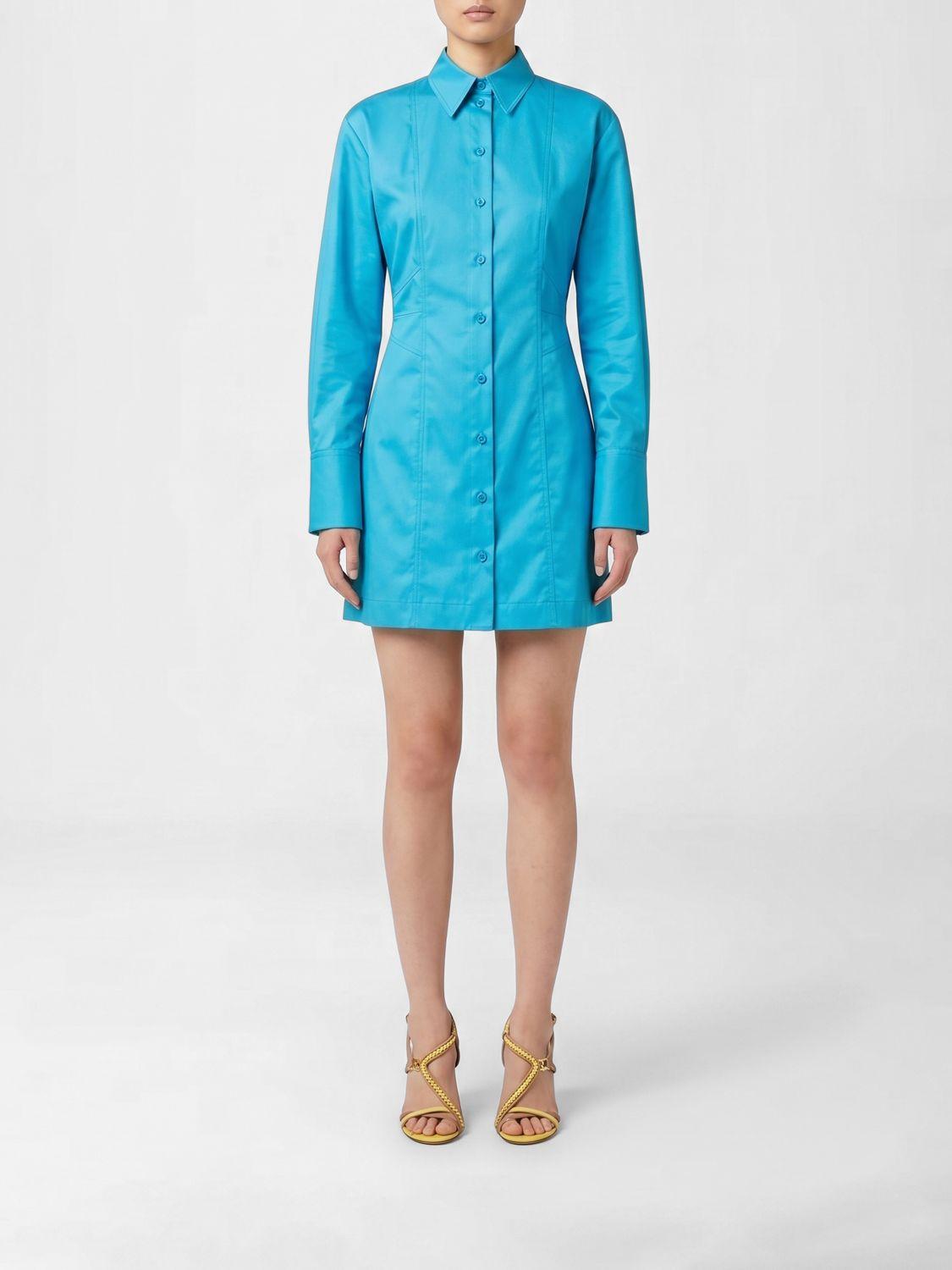 blue and white fendi dress Light blue FF denim dress FENDI Azzurro main image 1