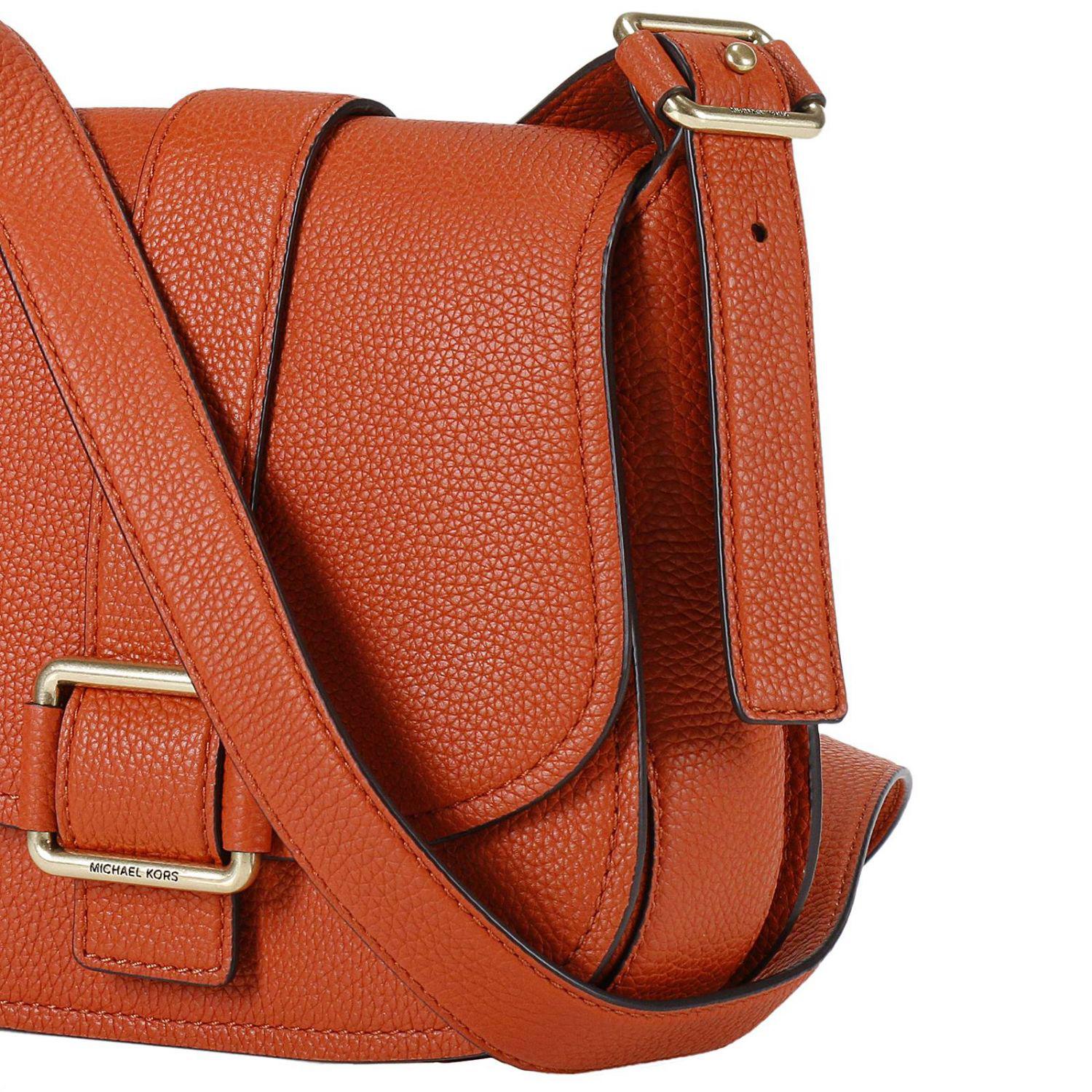 MICHAEL Michael Kors Leather Crossbody Bags Handbag Women in Orange - Lyst
