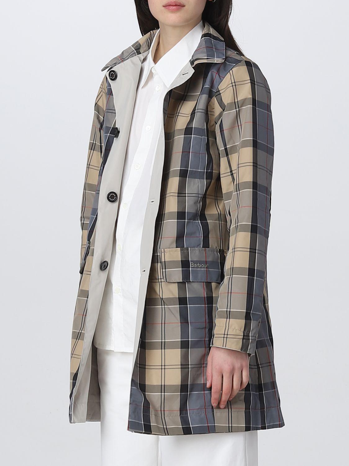 Barbour Trench Coat in Gray | Lyst