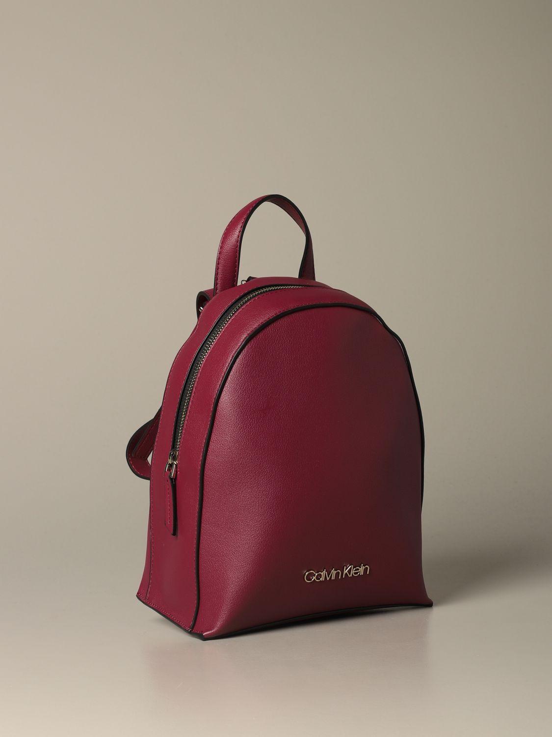 red calvin klein backpack