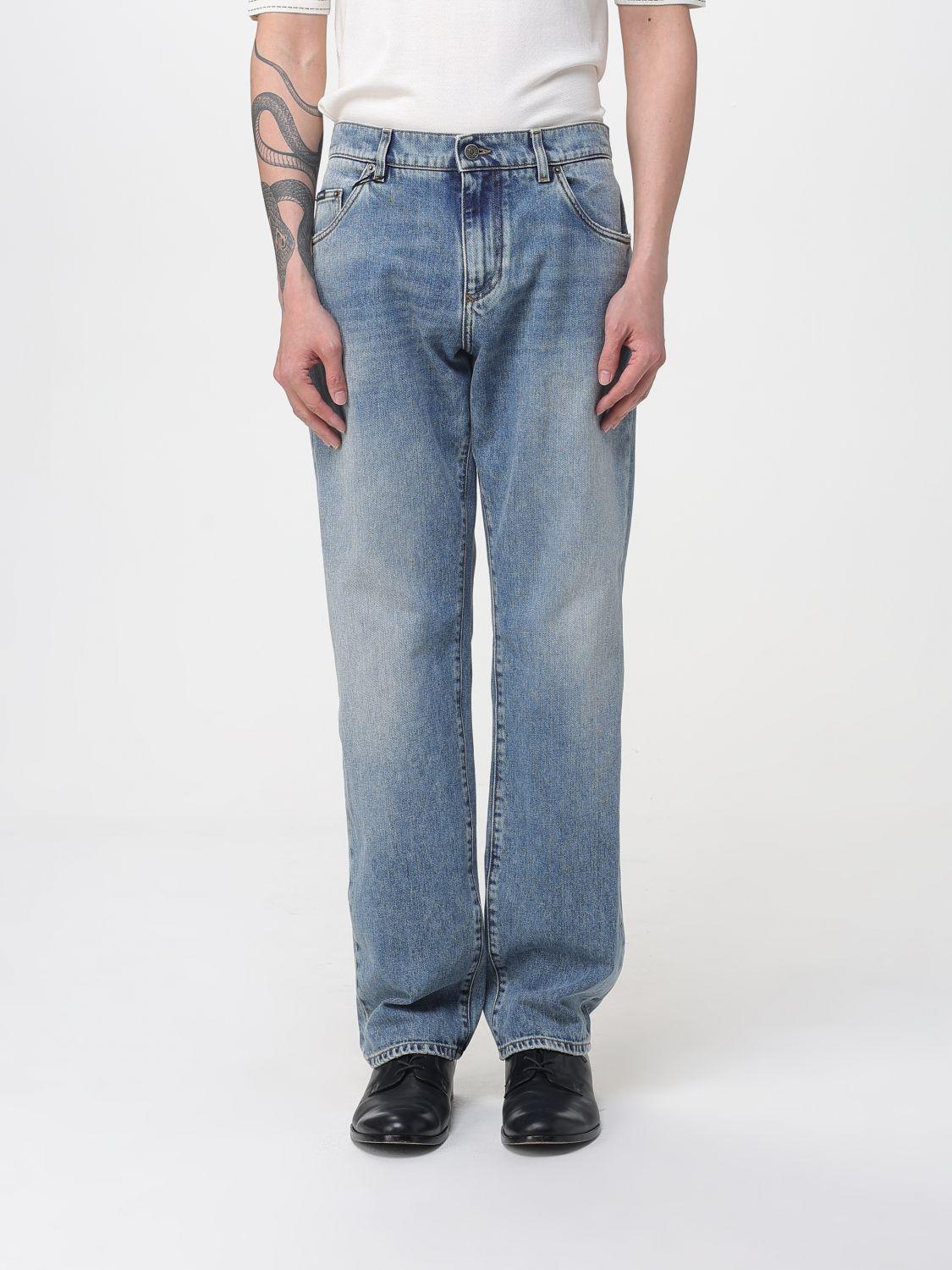 Jeans Homme Dolce & Gabbana Peint En Blanc - Tailles US 38, 39, 40, 41 - Neuf Avec étiquettes - Fabriqué En Italie