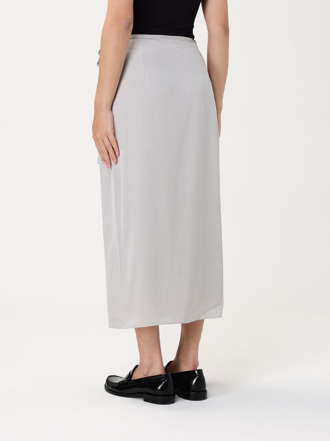 スカート THEORY Woman Skirt Silver O1102303 B6M Theory Tencel Skirts for Women | Lyst