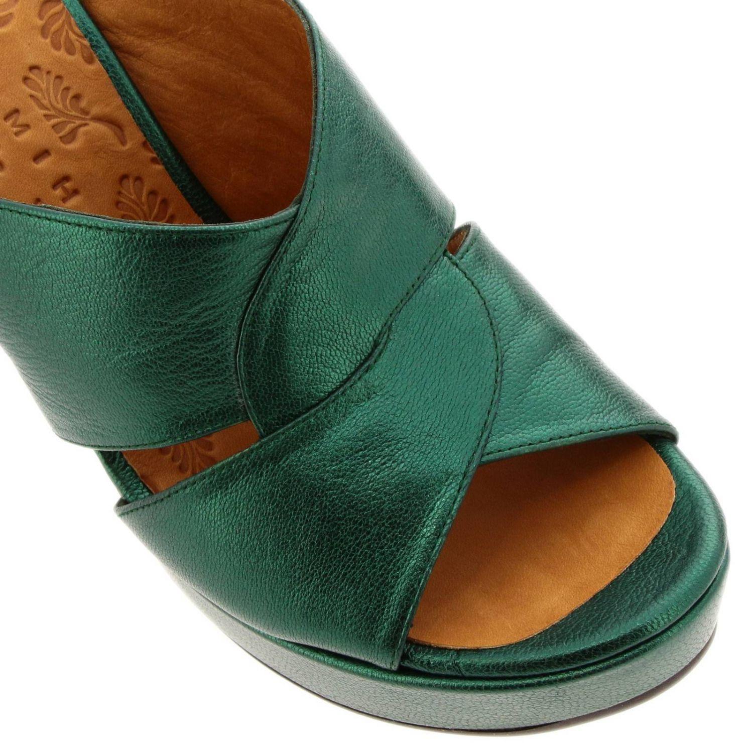 Chie Mihara Women's Heeled Sandals in Green - Lyst