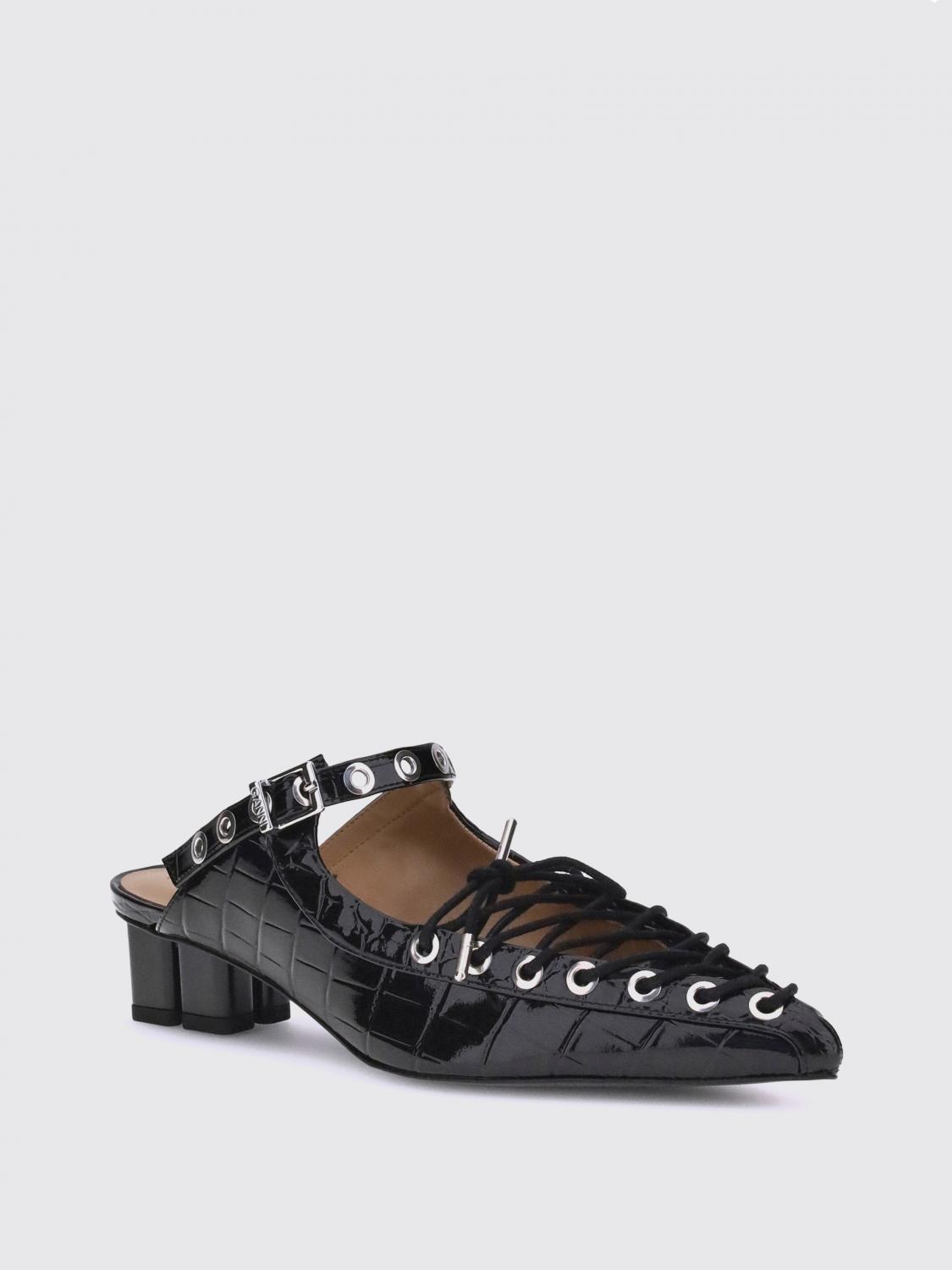 【Ganni】 Eyelets 35 lace-up mules GANNI Eyelets Lace Up Mules | Shopbop