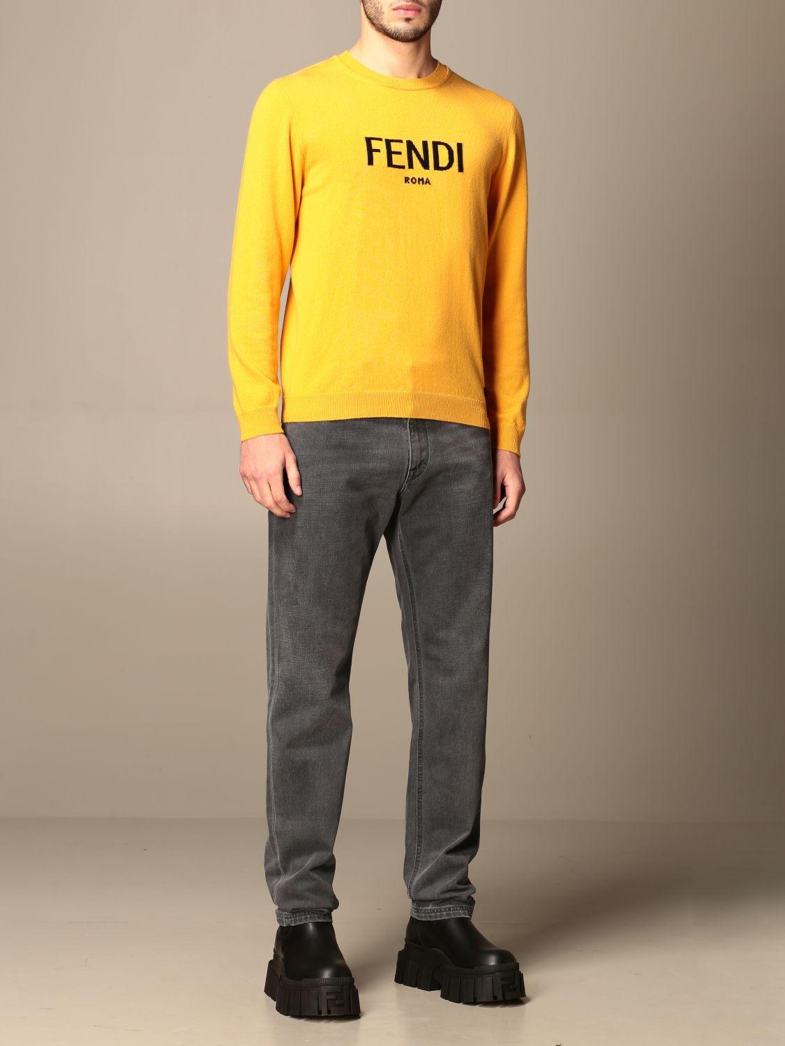 fendi sweater yellow