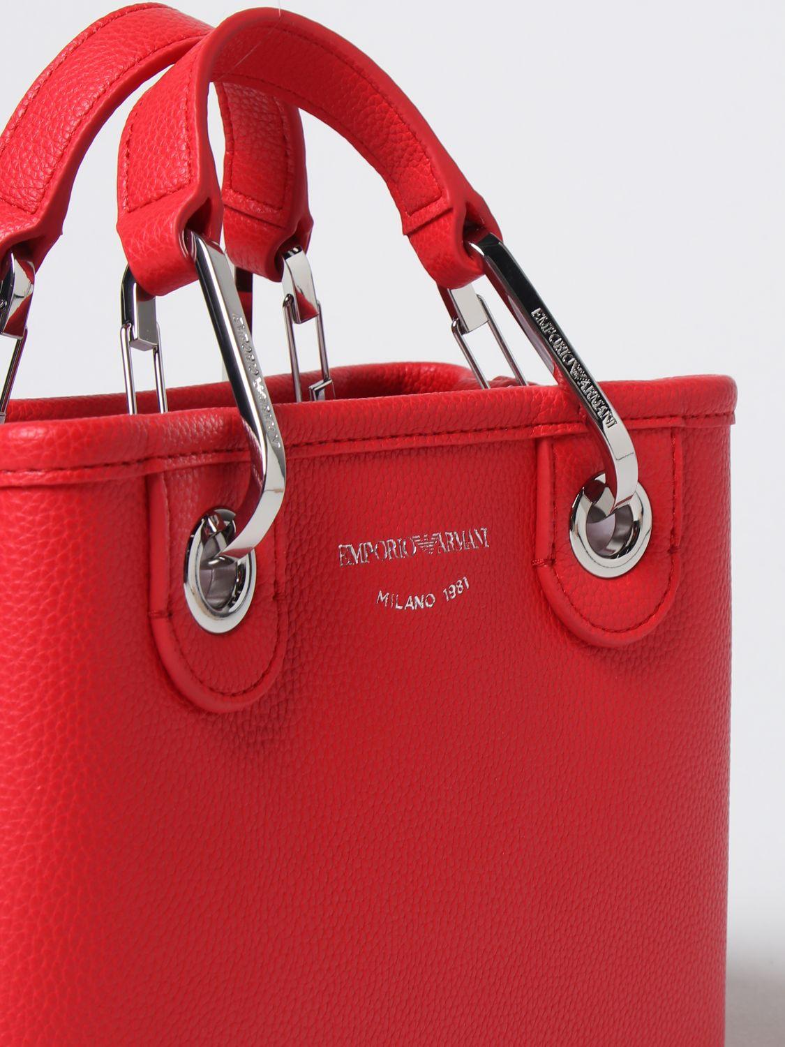 Emporio Armani Mini Bag in Red | Lyst