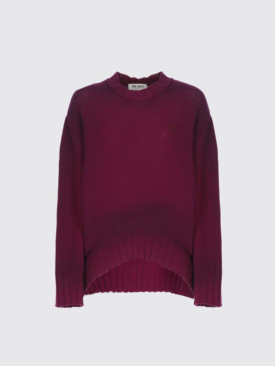 ワンピース THE ATTICO Grape Wool Blend Oversize Sweater The Attico Sweaters and pullovers for Women | Online Sale up