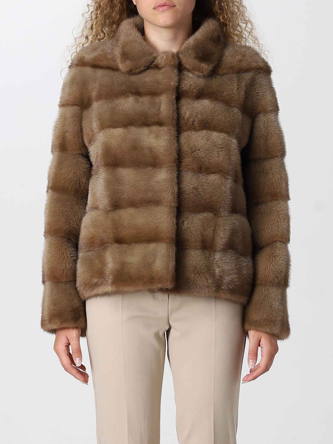 Simonetta Ravizza Fur Coats in Brown | Lyst