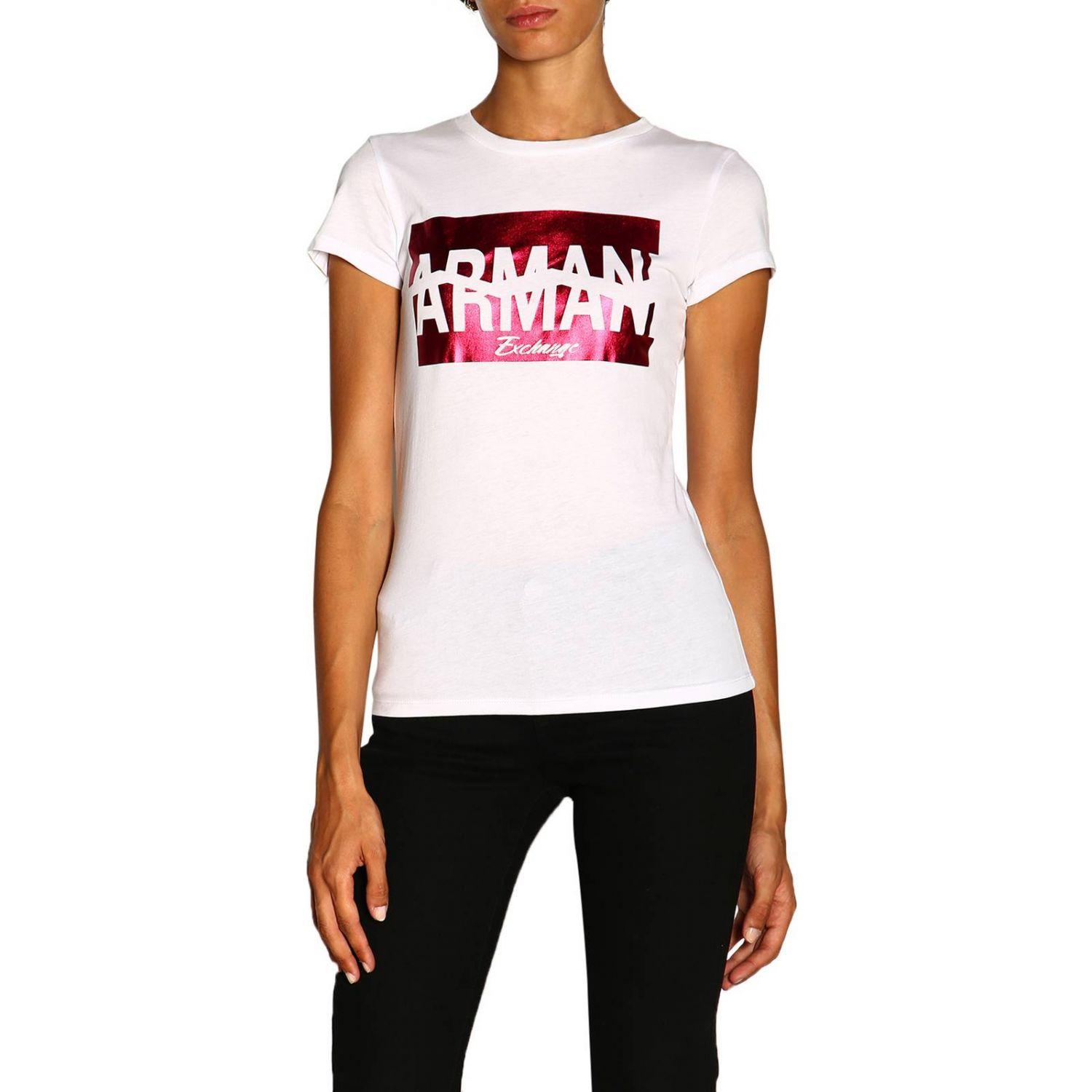 ladies armani exchange t shirt