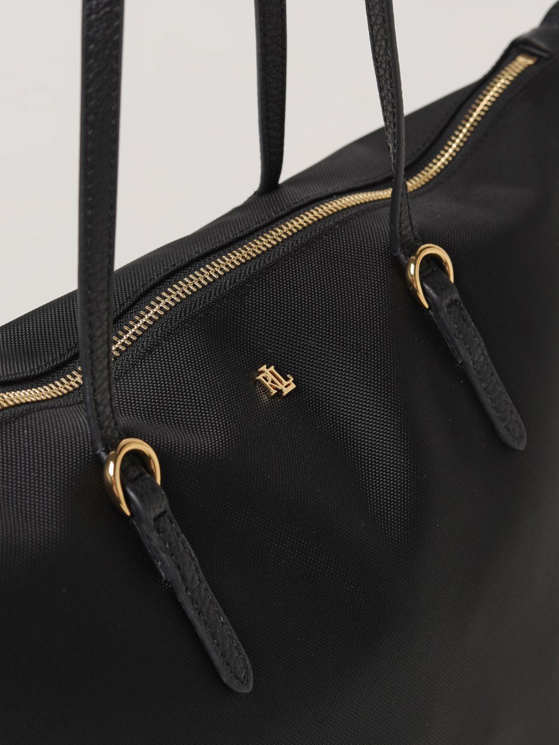 Ralph lauren black shoulder bag best sale