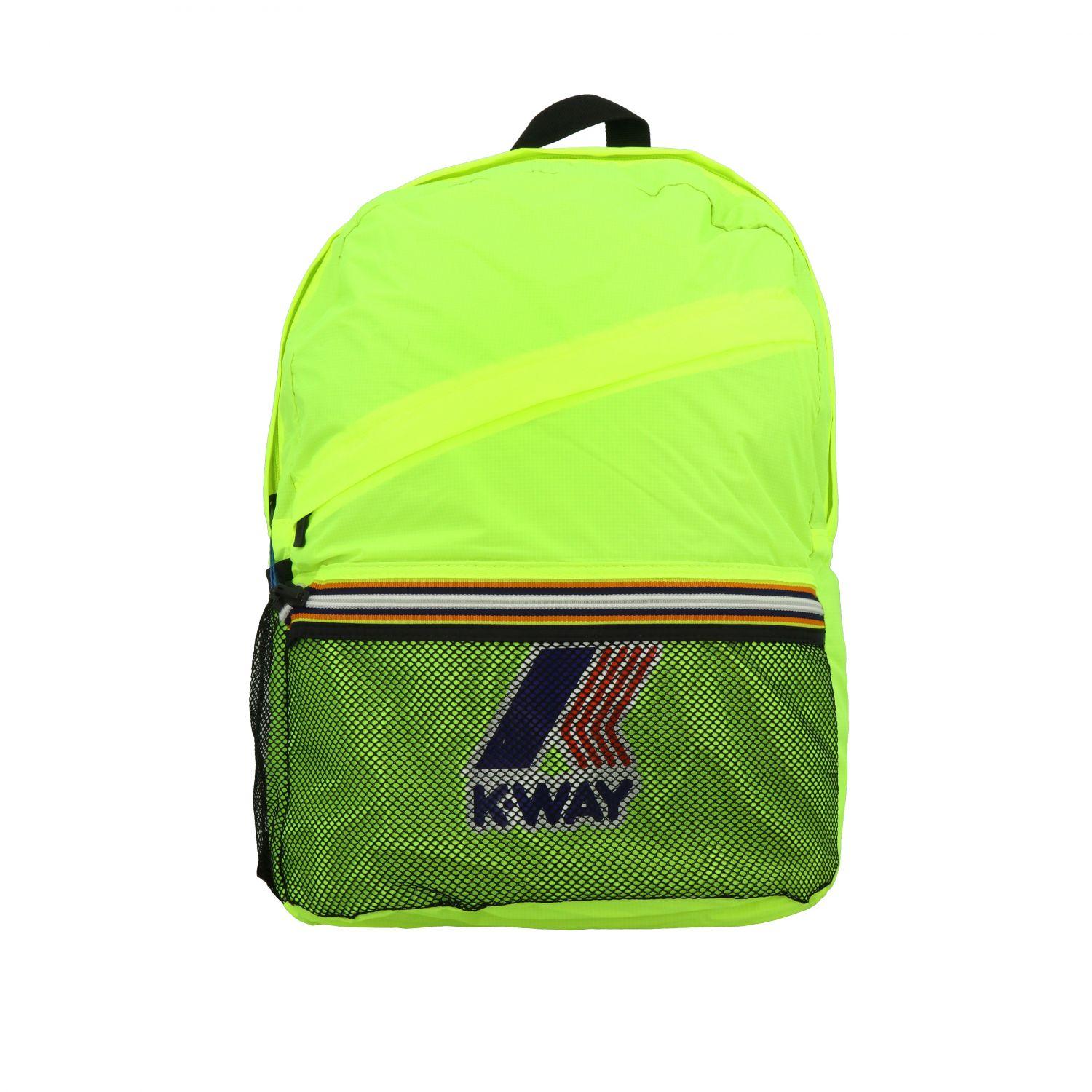 K-Way Backpack in Yellow for Men - Lyst