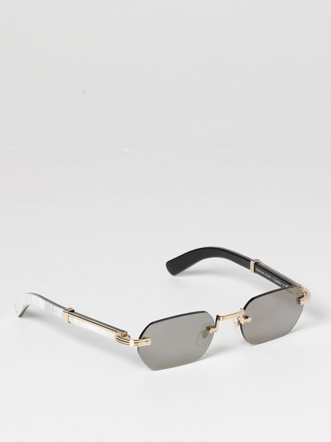 completar competencia Punto de referencia Cartier Sunglasses in Metallic for Men | Lyst