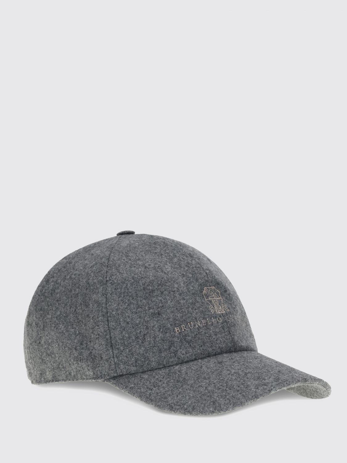 ハット BRUNELLO CUCINELLI LIGHT GREY COTTON HAT Brunello Cucinelli Brunello Cucinelli Light Grey Cotton Hat