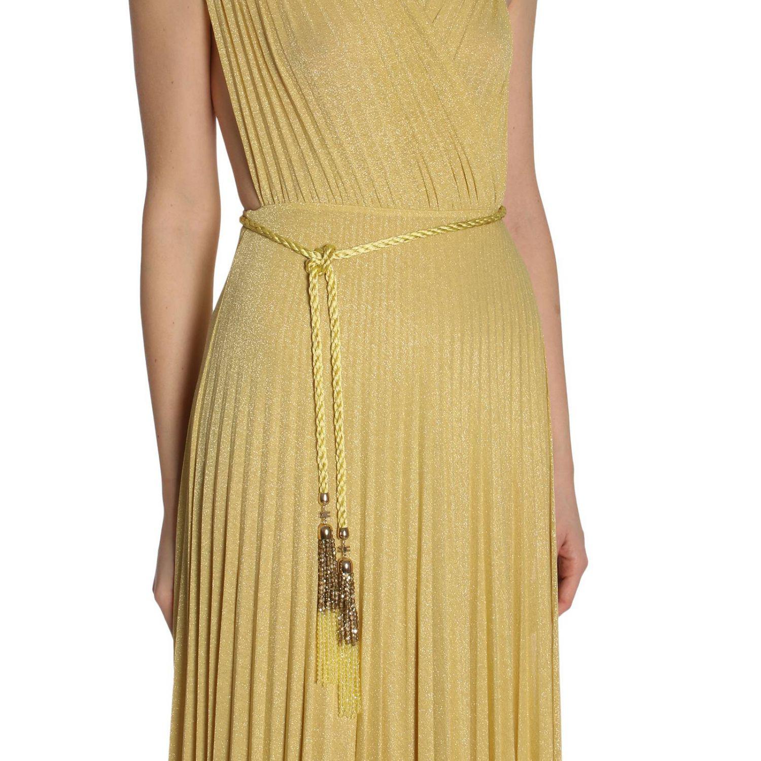 elisabetta franchi yellow dress