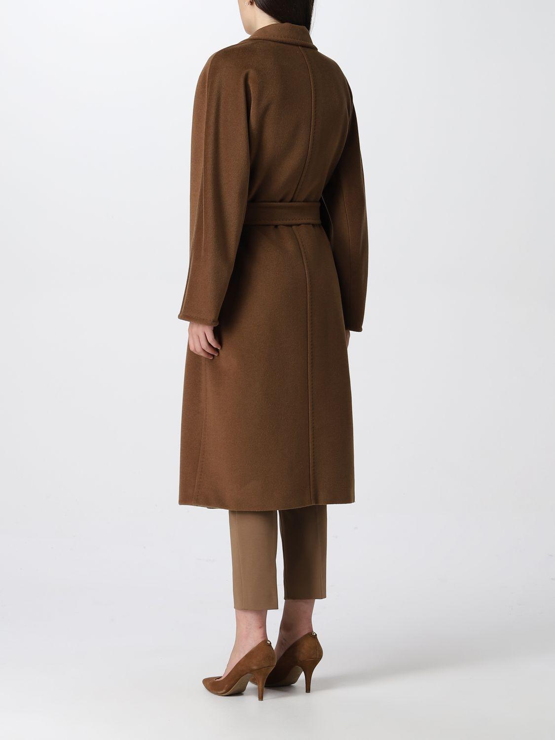 Max Mara Coat Woman in Brown | Lyst