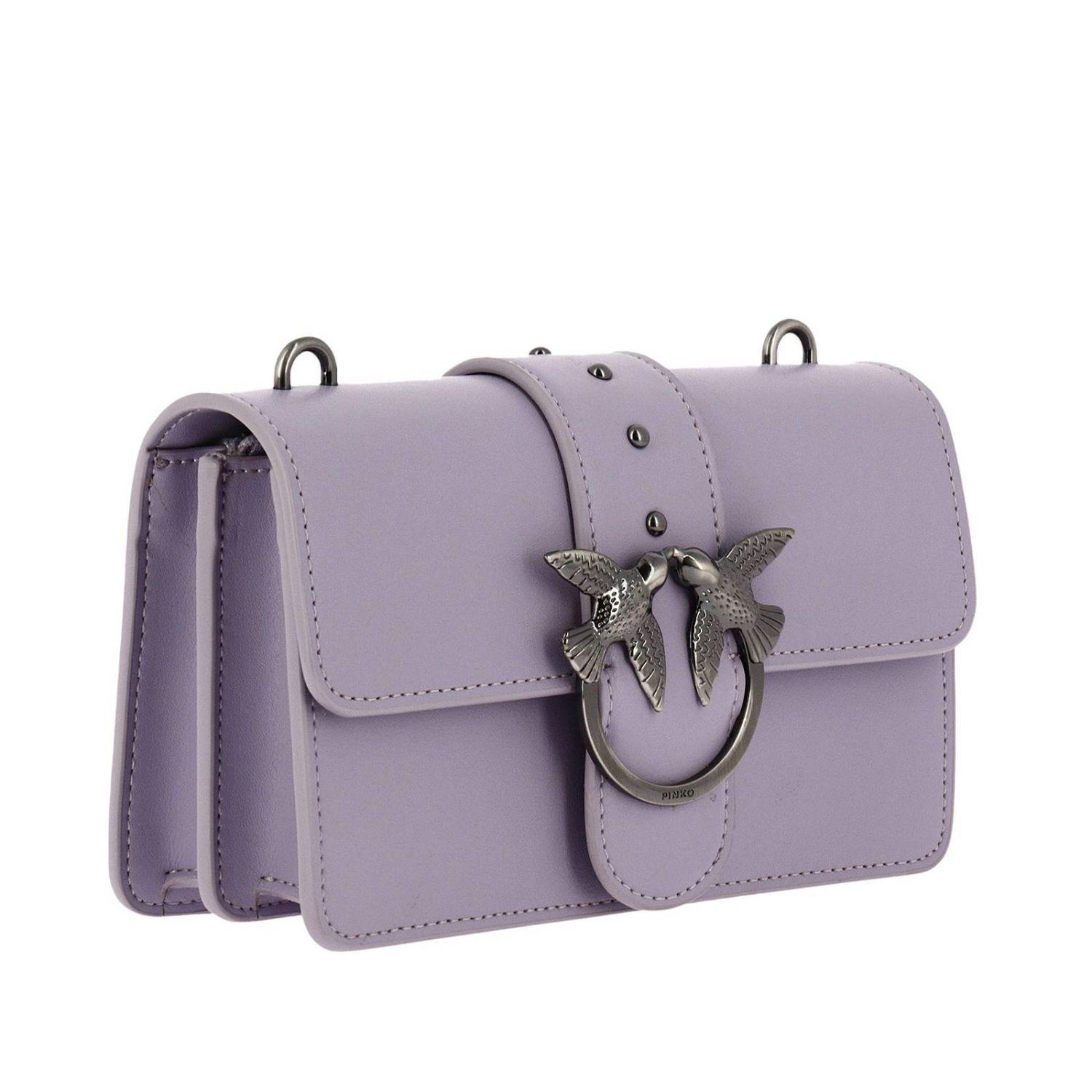 Pinko Leather Mini Bag Women in Lilac (Purple) | Lyst