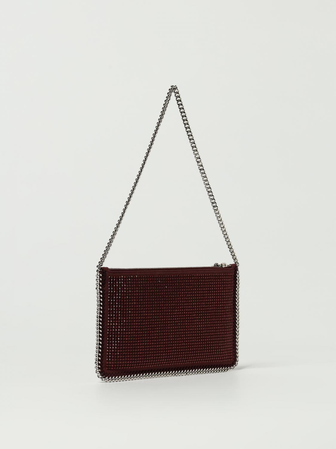 【関税&送料込】Stella Mccartney Clutch Stella McCartney Red Crocodile Embossed Faux Leather Chain