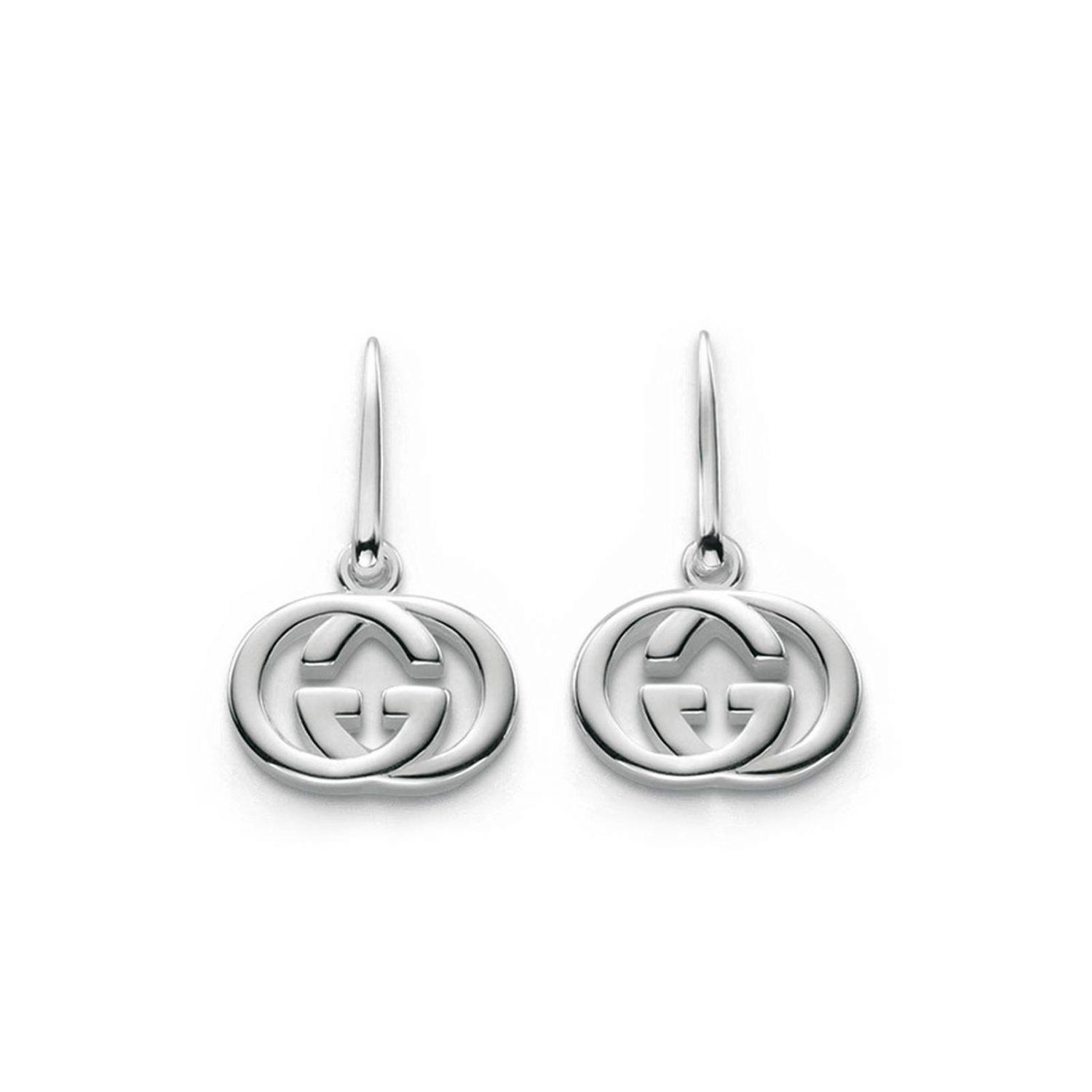 gucci interlocking g silver earrings