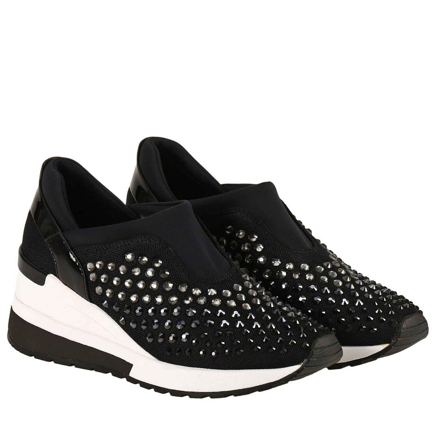 michael kors black platform sneakers