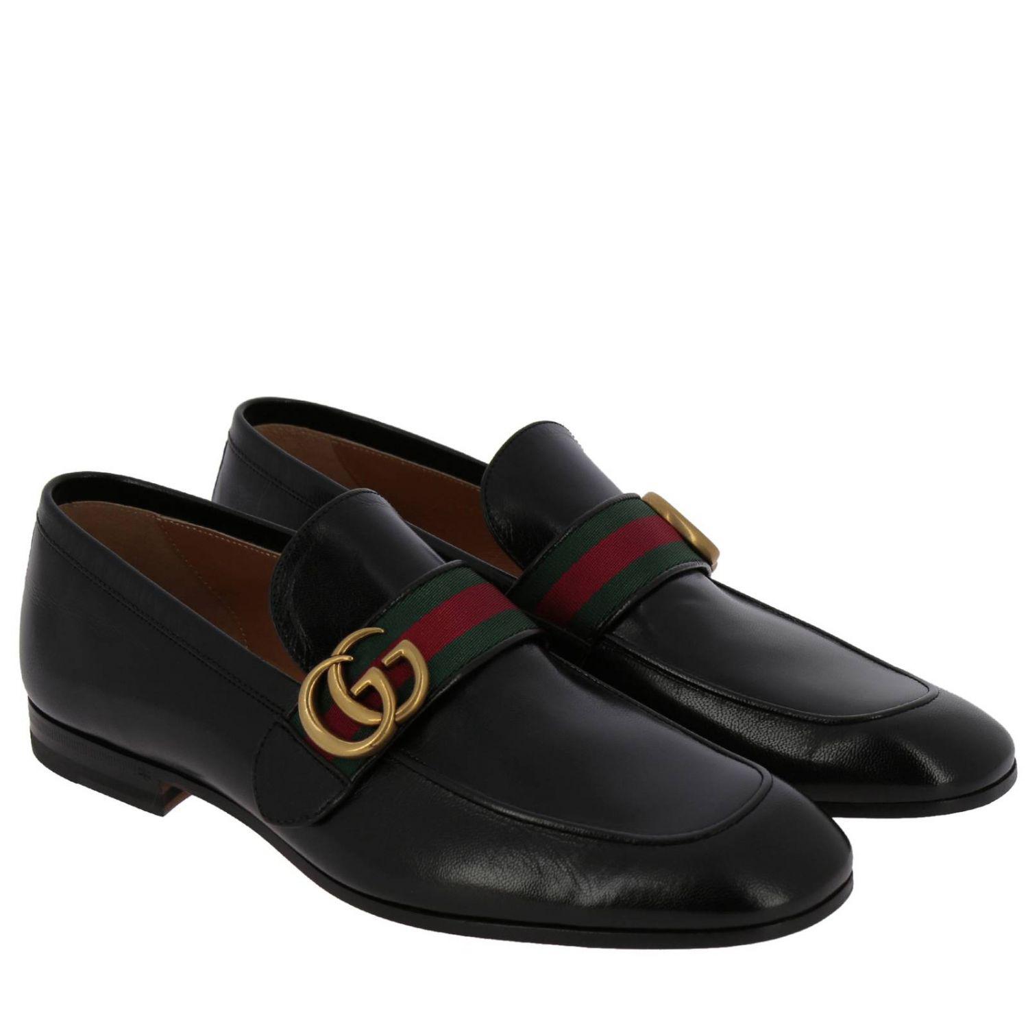 Gucci Leather Loafers Shoes Men in Black for Men - Lyst
