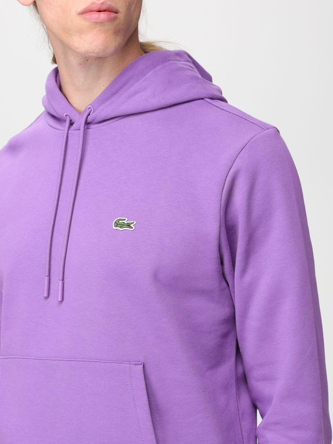 Lacoste Sweatshirt in Purple for Men | Lyst