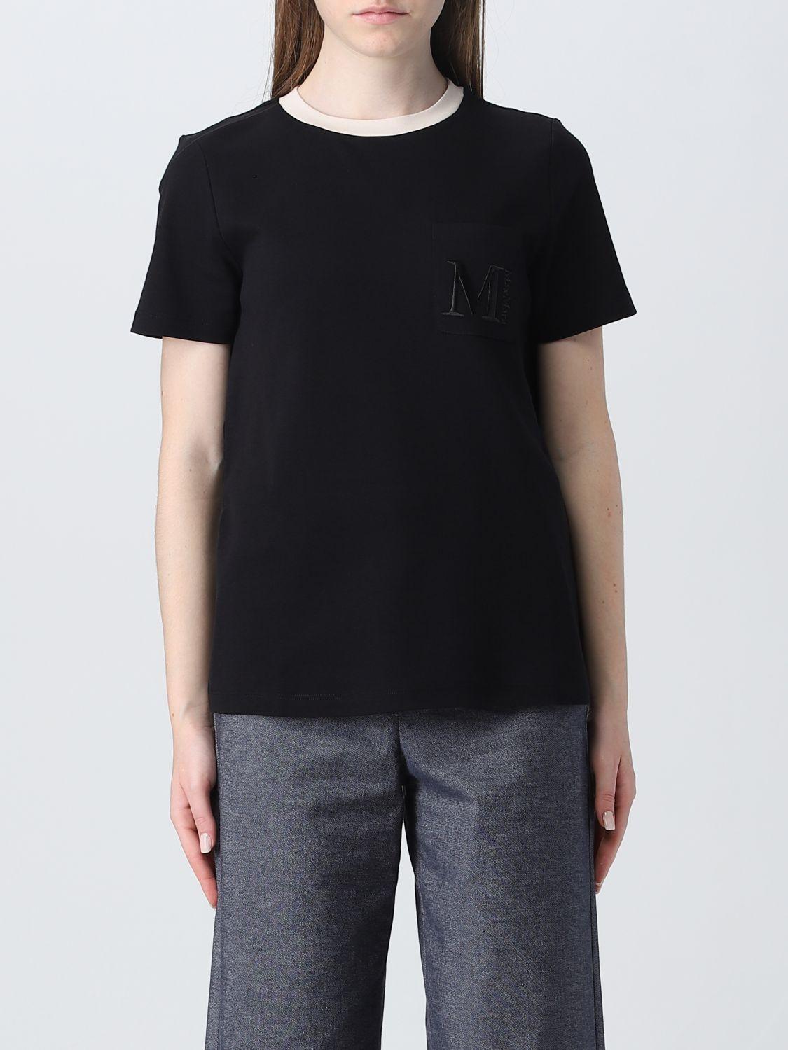 Max Mara T-shirt in Black | Lyst