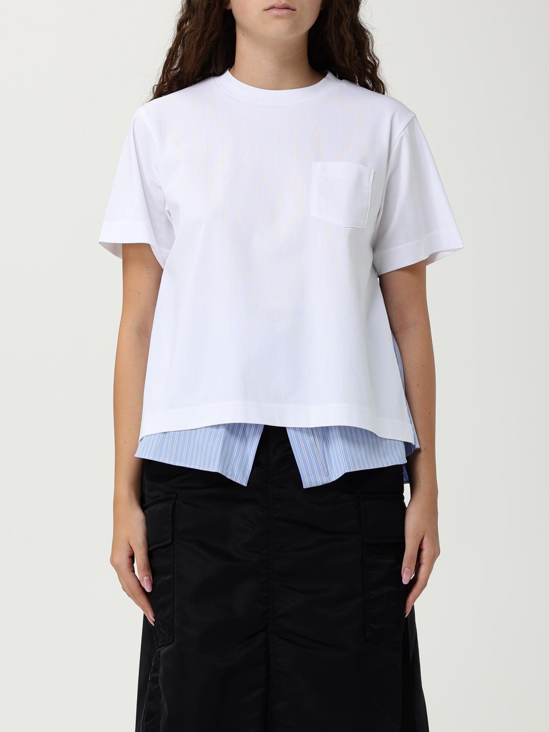 Tシャツ・カットソー SACAI Women Tops 2507805817 White SACAI Women Tops 2507805817 White (sacai/Tシャツ・カットソー