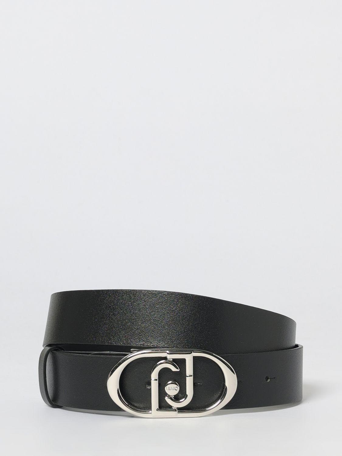 Liu Jo Leather Logo Buckle Belt Women black Belts Women main image 3