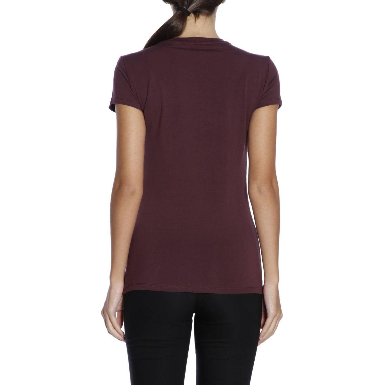 Armani Exchange Tshirt Women in Burgundy (Purple) Lyst
