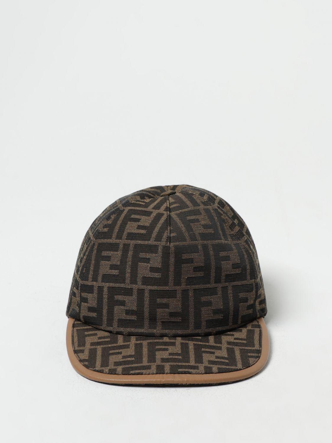 Fendi Fabric Hat With Ff Jacquard Monogram in Brown for Men | Lyst
