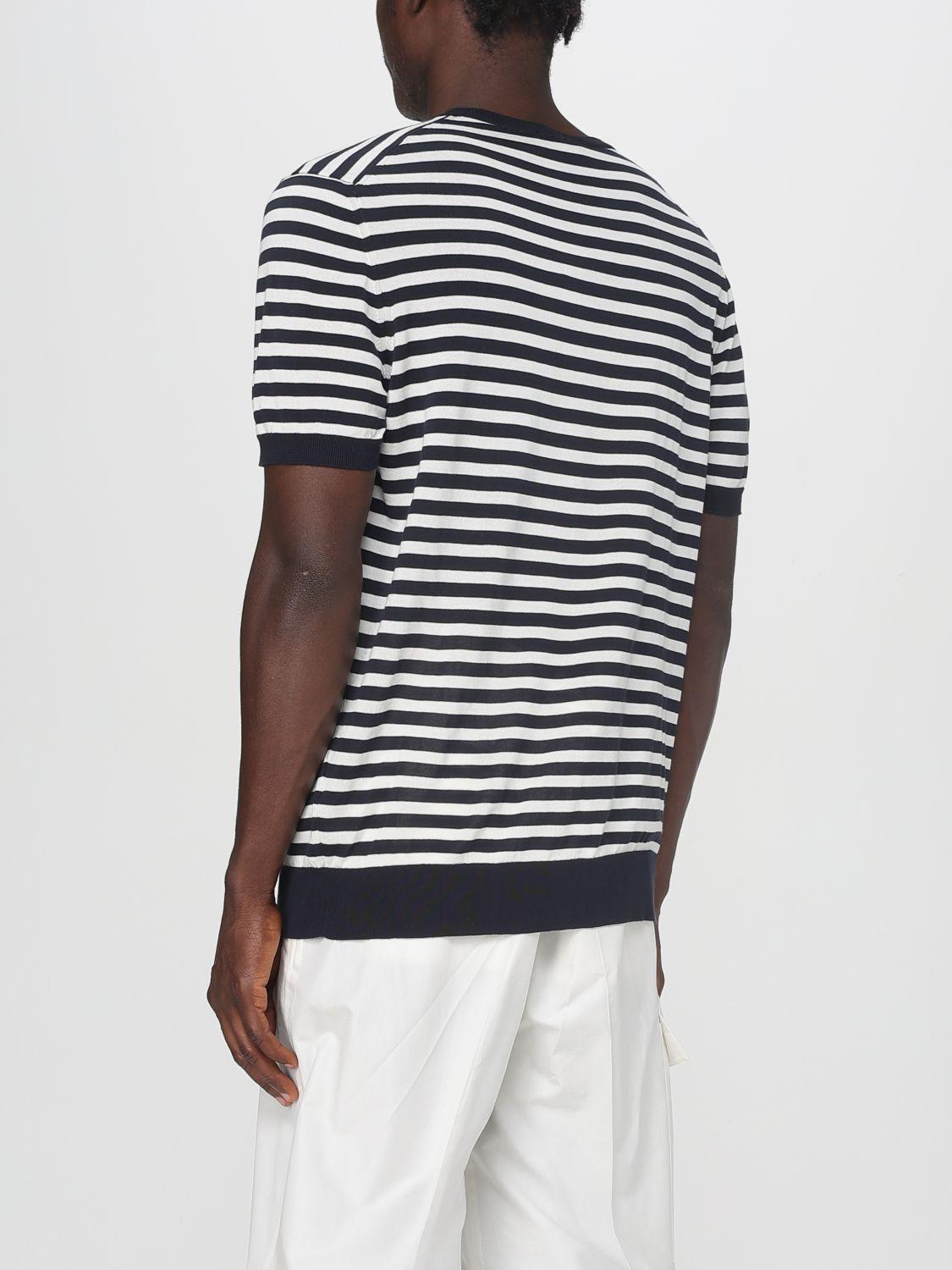 Tシャツ・カットソー Drumohr SHORT SLEEVES ROUND NECK T-SHIRT (D1Z300PT 130) Drumohr Round Neck Short-Sleeved T-Shirt In Blue - 42% Off