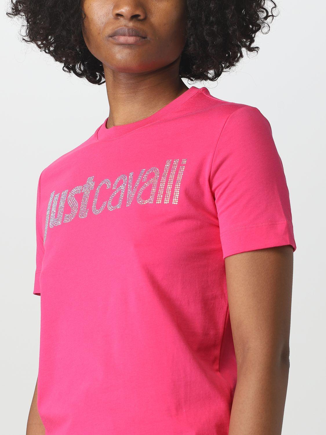 Just Cavalli T-shirt in Pink | Lyst
