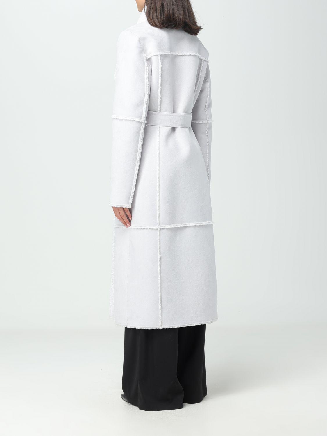 Patrizia Pepe Coat in White | Lyst
