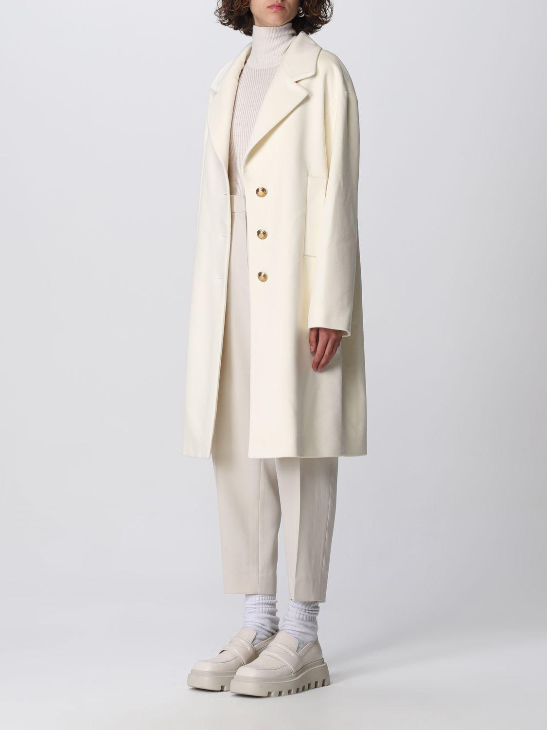 Tagliatore Coat Woman in Yellow Cream 