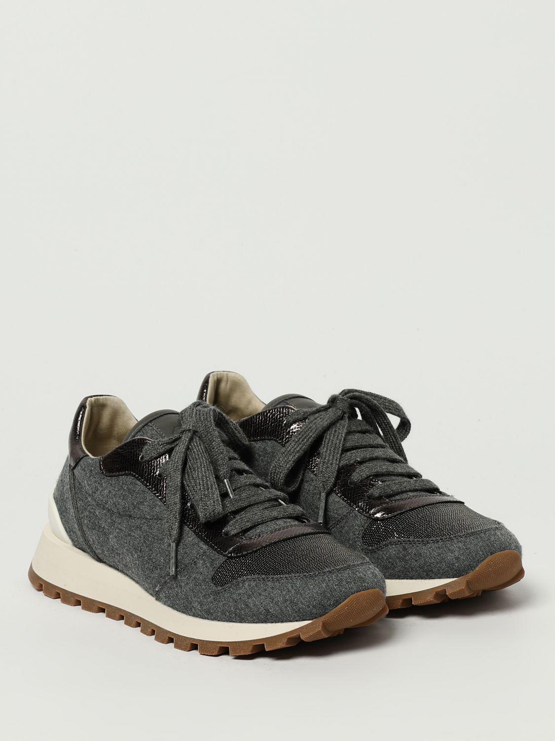 スニーカー BRUNELLO CUCINELLI Woman Sneakers Black MZSFG2546 C8212 Brunello Cucinelli Outlet: Sneakers woman - Black | Brunello