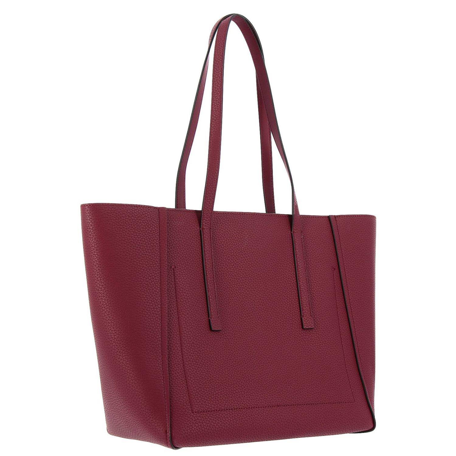Calvin Klein Leather Mini Bag Burgundy Red Pink Purple 