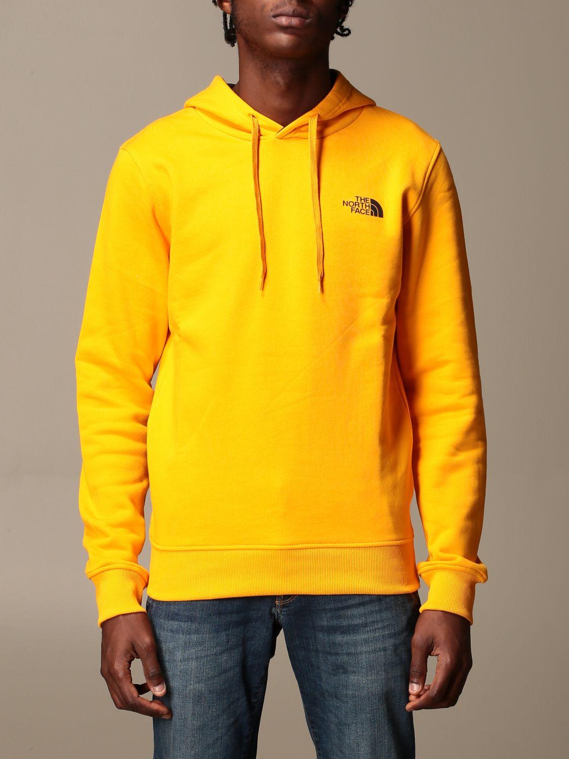 north face yellow sweatshirt