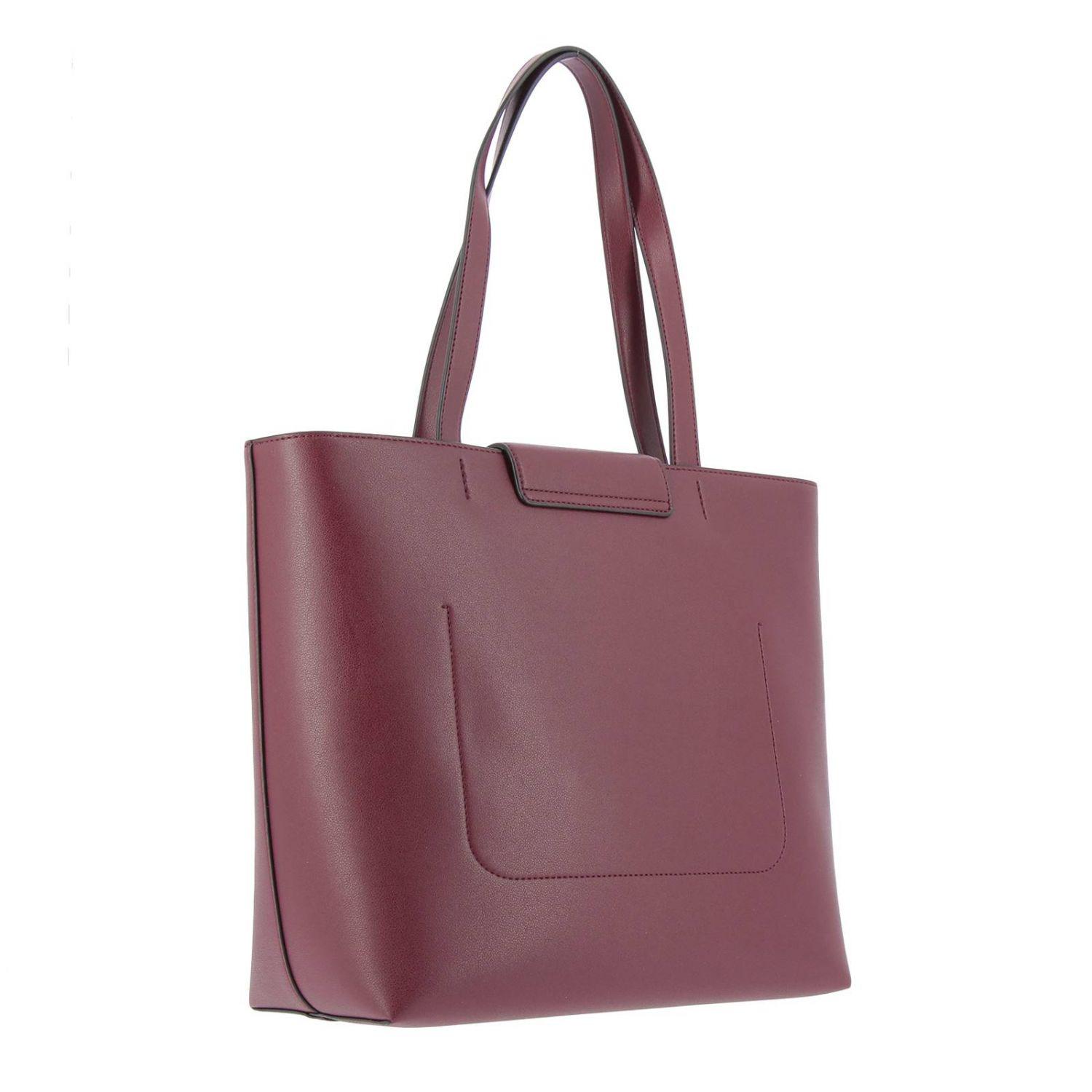 Emporio Armani Synthetic Shoulder Bag Women in Burgundy (Purple) Lyst