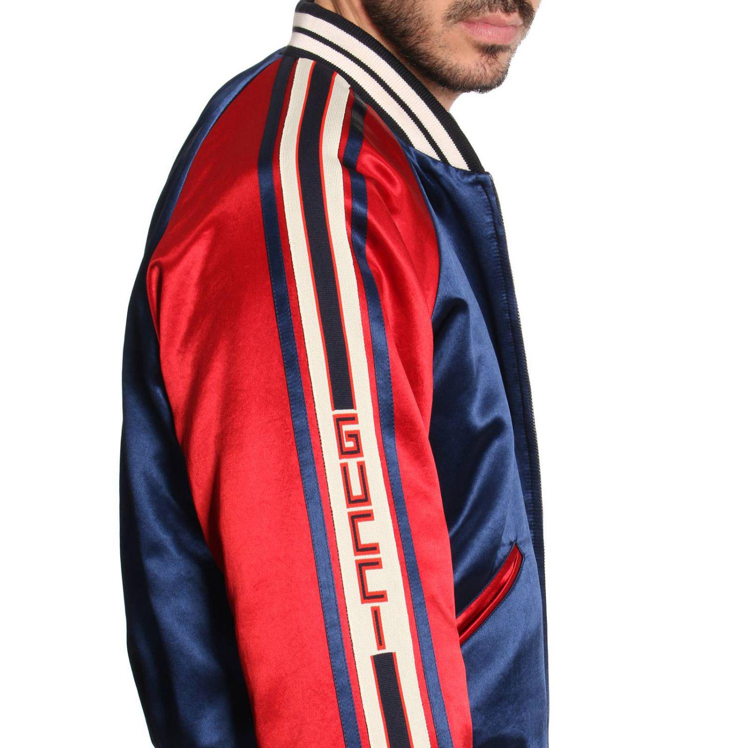 acetate bomber with gucci stripe