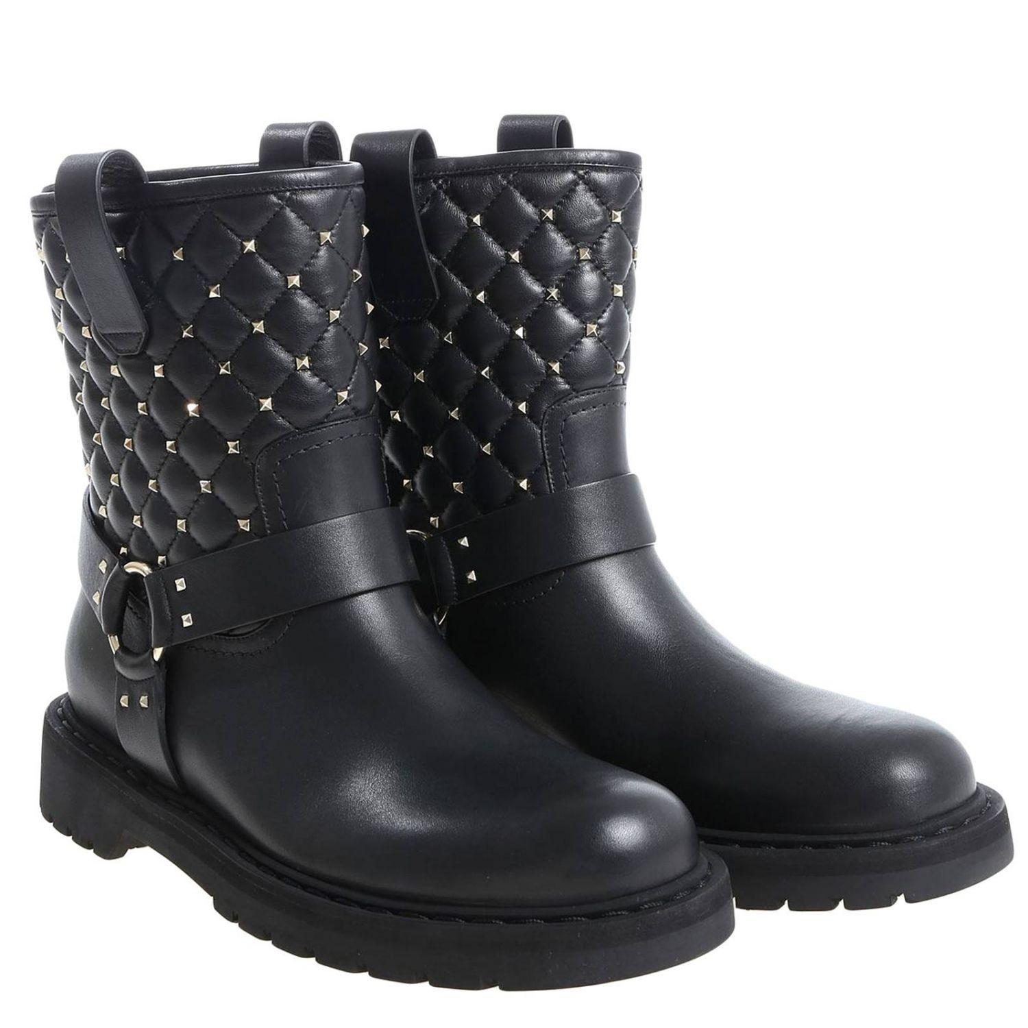 comfortable flat black booties