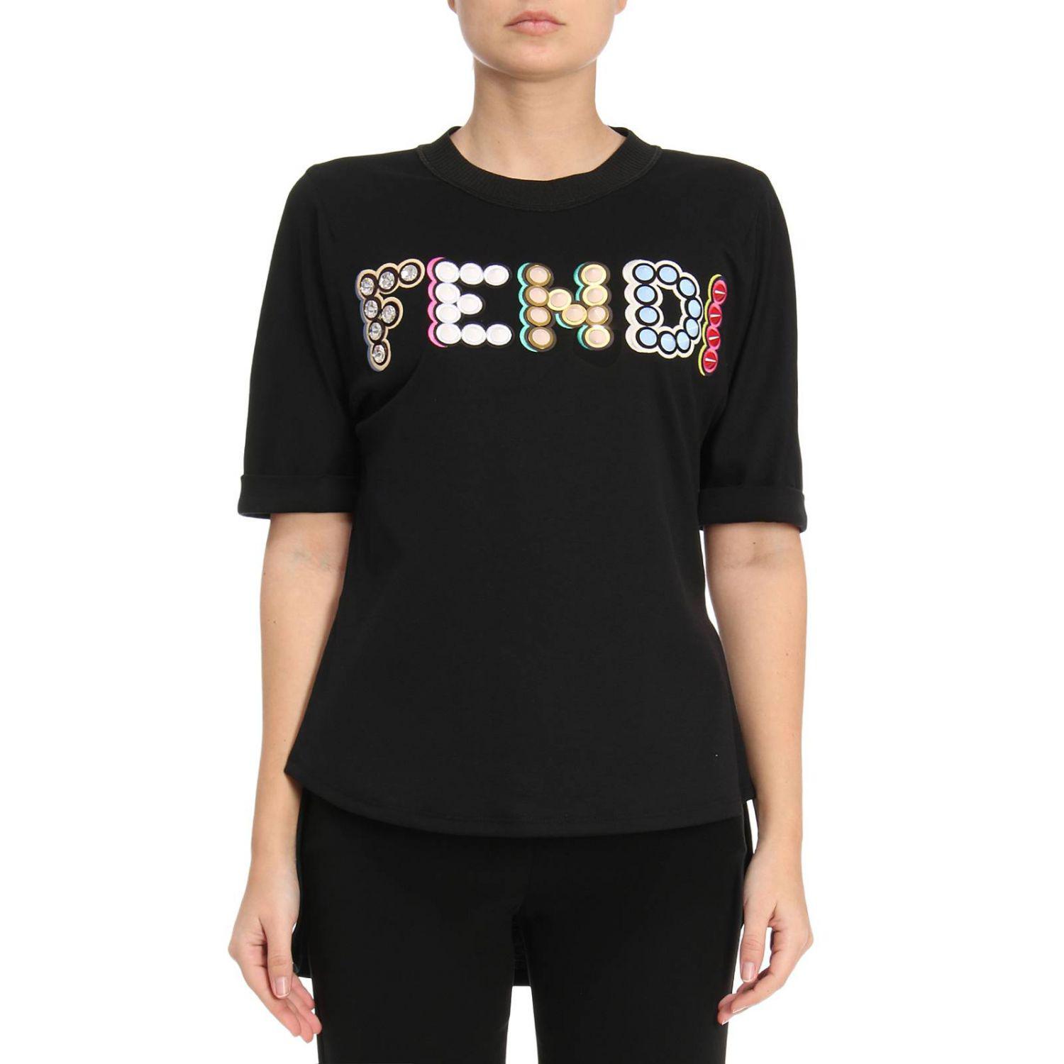 fendi logo shirt womens
