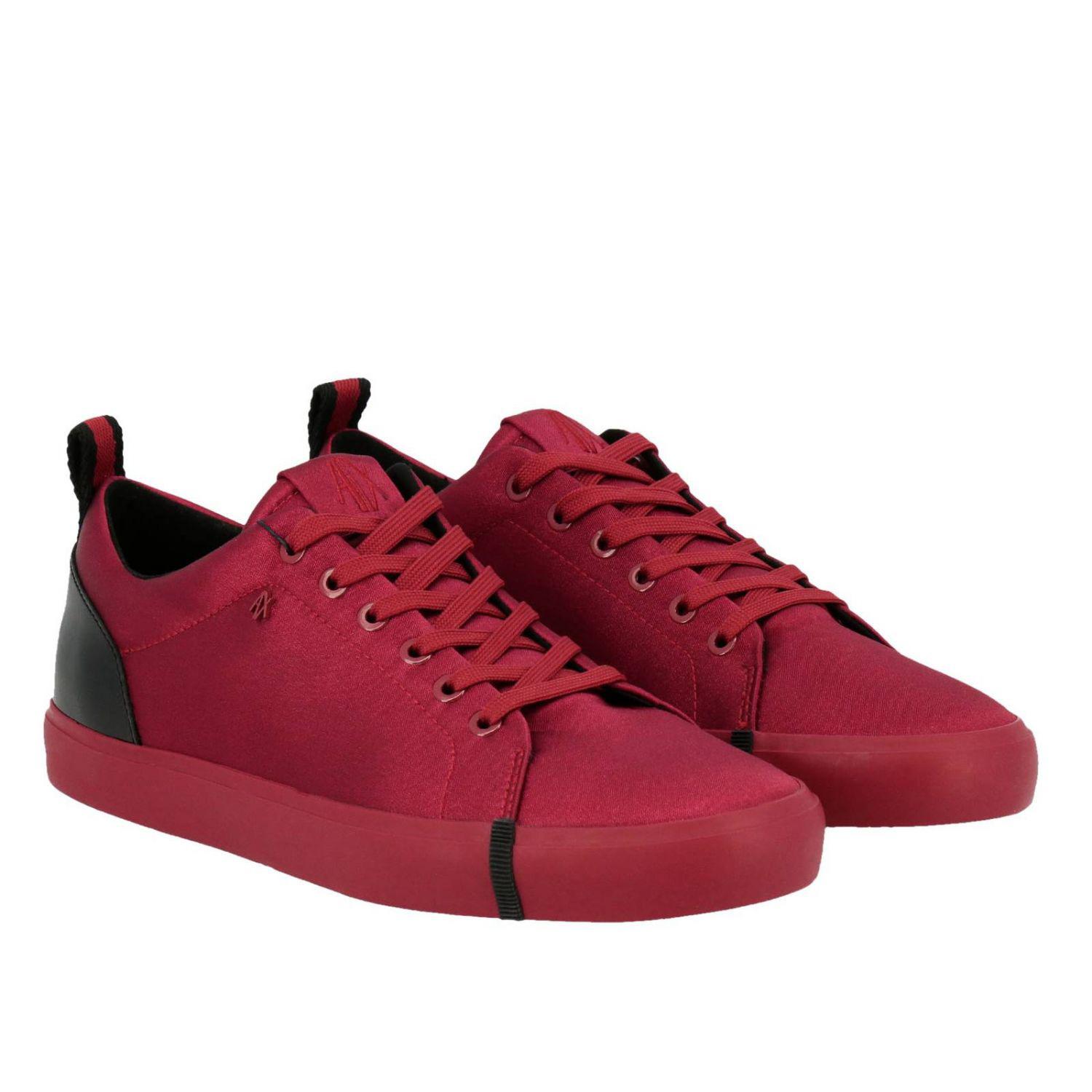armani exchange red shoes