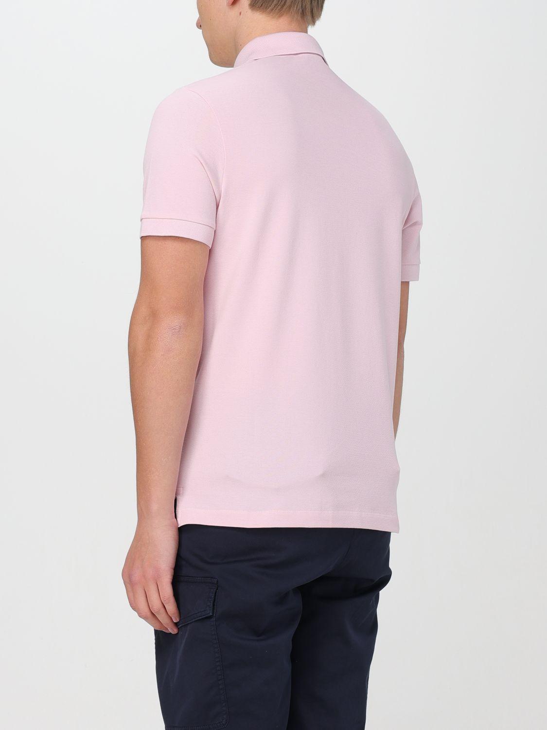Stone island pink cheap polo shirt