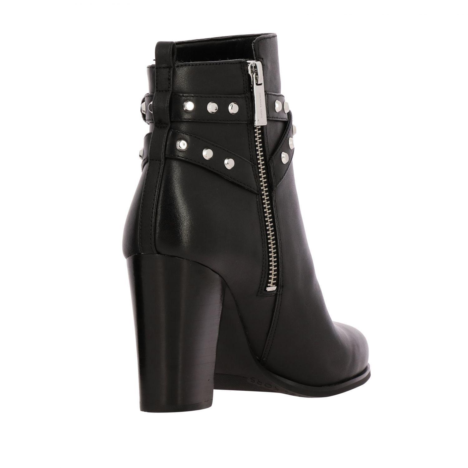 michael kors preston studded leather boot