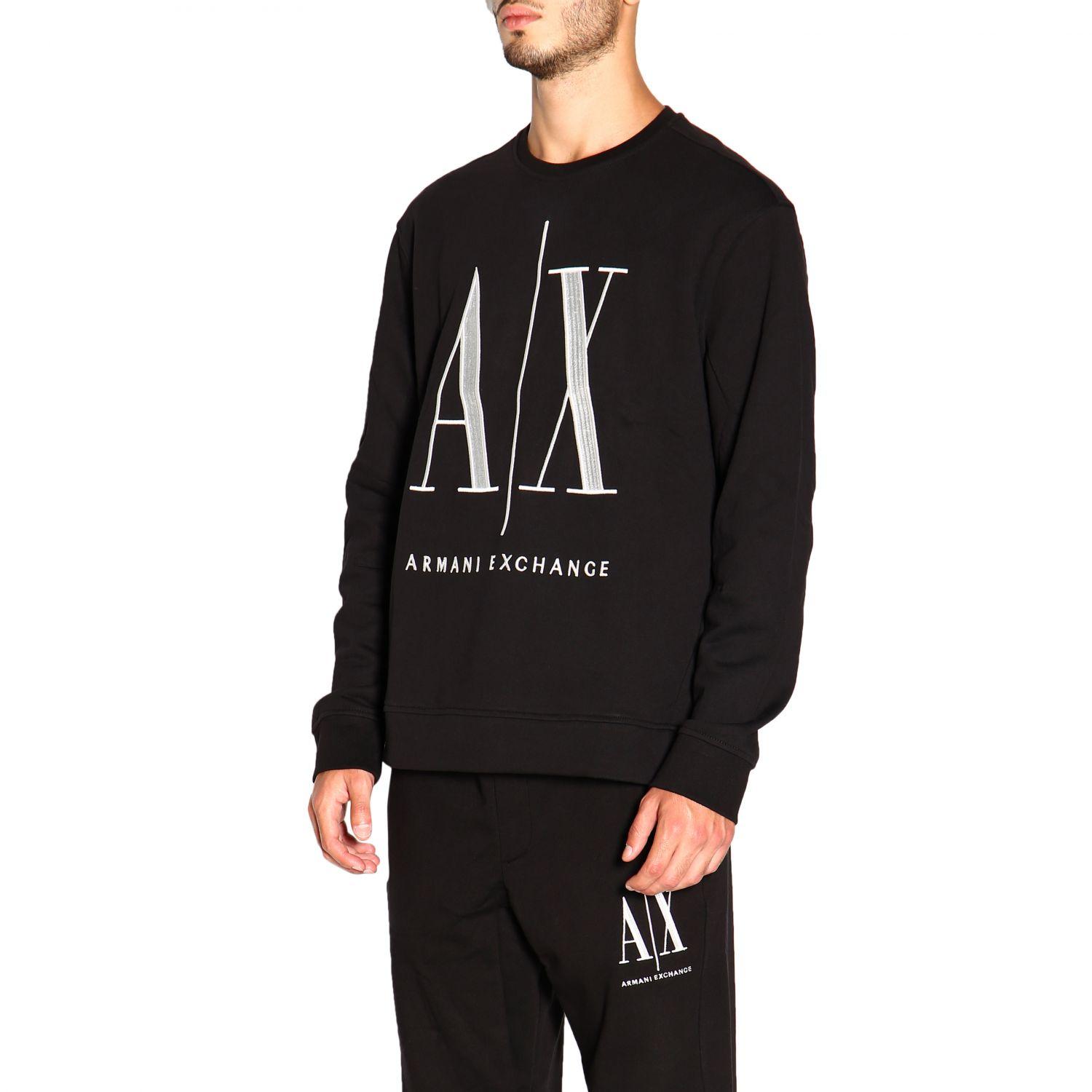 Armani Exchange Men's Sweatshirt in Black for Men Lyst