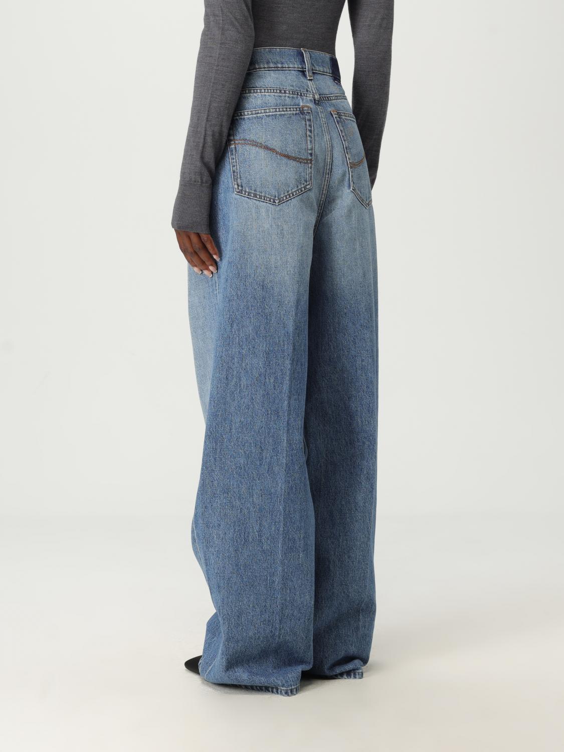 デニム・ジーパン Stella Mccartney Wide-Leg High-Waist Jeans In Light Neutral STELLA MCCARTNEY + NET SUSTAIN frayed high-rise wide-leg