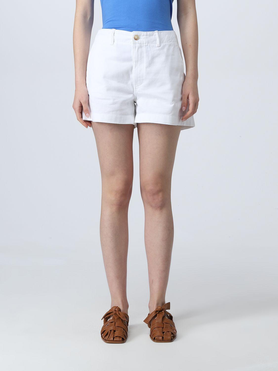 Ralph lauren women's white cheap shorts